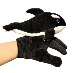 Hand Puppet Whale Plush Creations Stuffed Animal Glove Vintage 1997